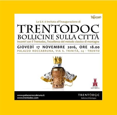 Trentodoc bollicine sulla città 2016